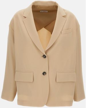 Alberto Biani Jackets Ac Pl - Natural
