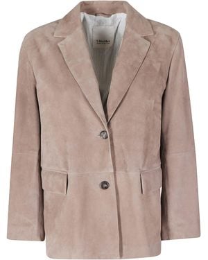 Max Mara Anfora Pelle Blazer - Brown