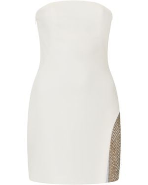 The Attico Sleeveless Dress Heart-Shaped Neckline Polyester - White