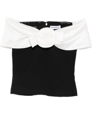 Self-Portrait Tops - Black