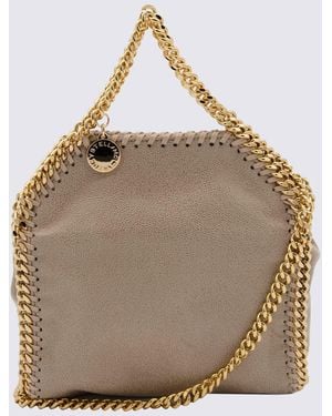 Stella McCartney Cream Faux Leather Micro Falabella Tote Bag - Natural