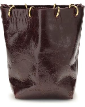 Benedetta Bruzziches Doudou Petite Bucket Bag Calf Suede - Brown