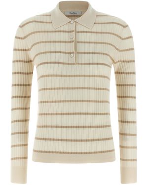 Max Mara 'Mxpgitano' Polo Shirt - Natural