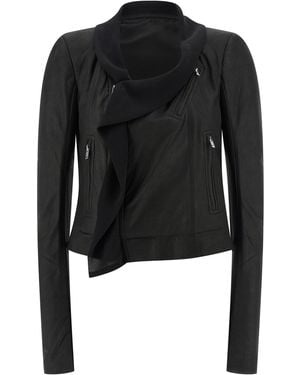 Rick Owens Lamb Leather Jacket Clothing - Black