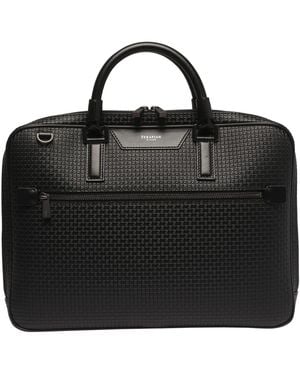 Serapian Extra Slim Business Bag - Black