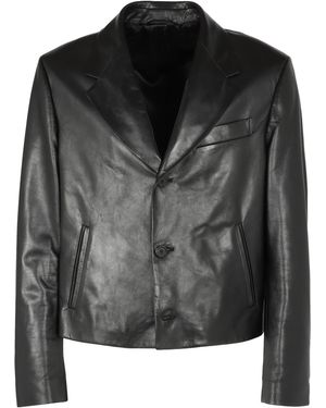 Ferragamo Leather Jacket Suit & Dinner - Black
