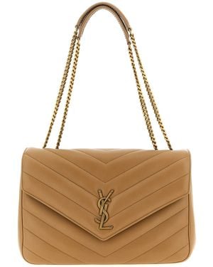Saint Laurent Loulou Large Shoulder Bag - Brown