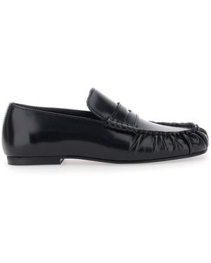 Alohas Loafers Aven With High-Quality Leather And Rubber Sole For - White