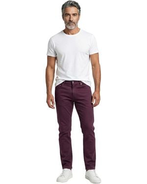 Brunello Cucinelli Burgundy Cotton Casual Trousers - Red