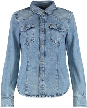 DIESEL De-Waves Shirt Cotton - Blue