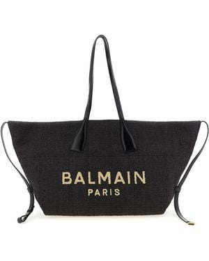Balmain Track Shopping Bag - Black