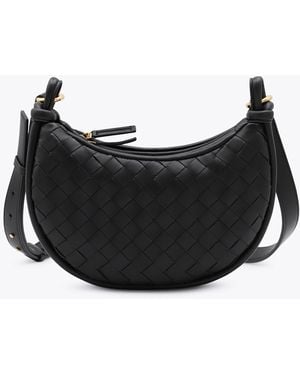 Bottega Veneta Leather Gemelli Shoulder Bag - Black