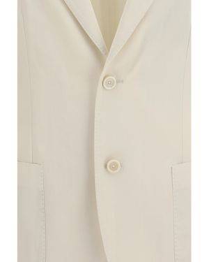 Lardini Blazer Cotton Blazers - Natural