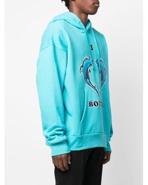 BOTTER Logo Print Hoodie - Blue