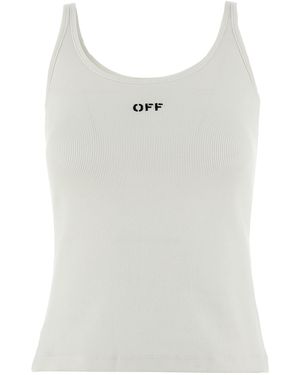 Off-White c/o Virgil Abloh 'off Stamp' Top - White