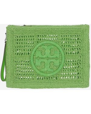 Tory Burch Crocheted Ella Clutch Bag - Green