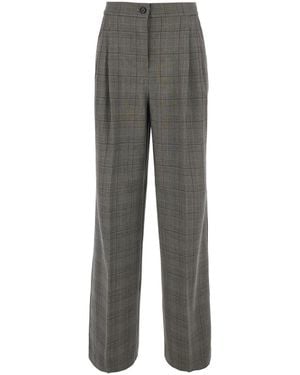 Pinko Trousers Wool-Blend Polyester - Grey
