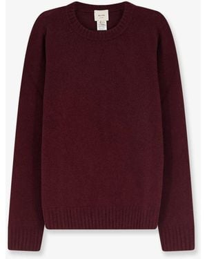 Alysi Merino Wool And Cashmere Blend Jumper - Purple