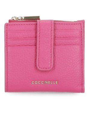 Coccinelle Metallic Soft Wallet - Pink