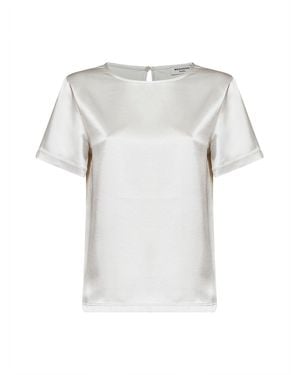 Weekend by Maxmara Crewneck T-Shirt Wkdgilbert Satin Polyester - White