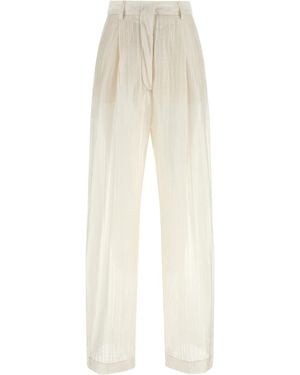 Thelatest Billie Pants Lyrly Polyamide Polyester - White