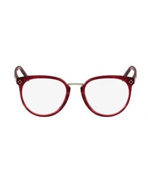 Chloé Chloe Eyeglasses Square Full Rim, Burgundy Frame And Clear Demo Lens Ce2690606 - Red