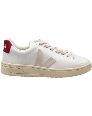 Veja Urca Coated Cotton Sneakers/Marsala - White