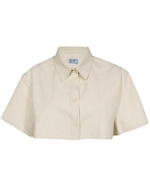 Heron Preston Cotton Shirt - Natural