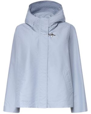 Fay Cropped Parka - Blue