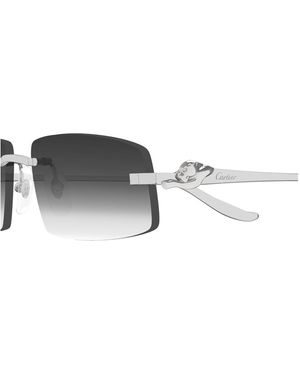 Cartier Ct0505S Panthère De Metal Occhiali Da Sole - Multicolour