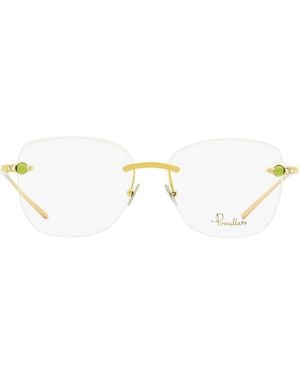 Pomellato Rimless Eyeglasses Pm0071O 005- 55Mm Metal - Black
