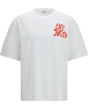 Off-White c/o Virgil Abloh Grass Ink Skate T-Shirt - White