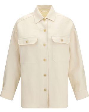 Umit Benan Linen Luisa Overshirt - White