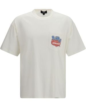 Represent Beach Boys Americas Band T-Shirt Cotton; True Hemp T-Shirts - White