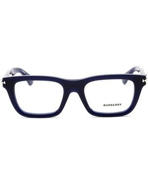 Burberry Eyeglasses Rectangle Full Rim, Frame And Clear Demo Lenses Lens Be24194120 - Blue