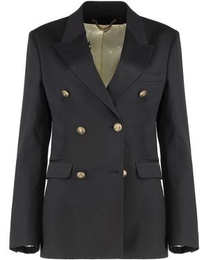 Golden Goose Diva Double-Breasted Wool Blazer - Black