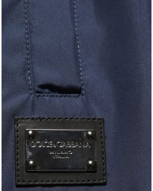 Dolce & Gabbana Dark Polyester Jogger Joggers Trousers - Blue