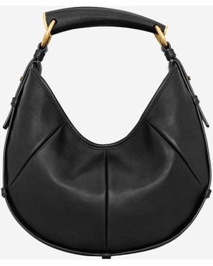 Saint Laurent Leather Shoulder Bag Mombasa - Black