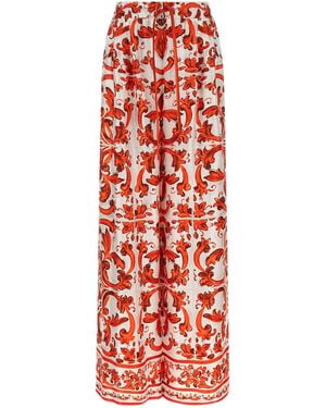 Dolce & Gabbana Silk Flared Pants