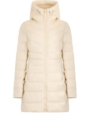 Canada Goose Padded Coat With Hood Polyamide Puffer Jackets - Natural