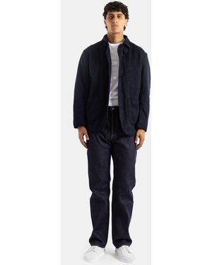 Momotaro Standard Straight-Cut 14.7Oz Button-Fly Denim Jeans - Blue