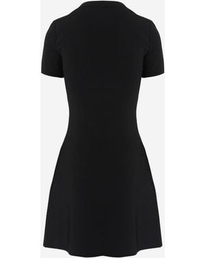 Valentino Dress With Bow, Viscose Blend - Black