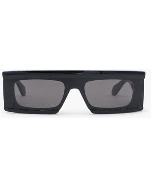 Alaïa And Rectangular Sunglasses - Black