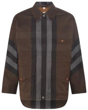 Burberry Parka Jacket - Grey