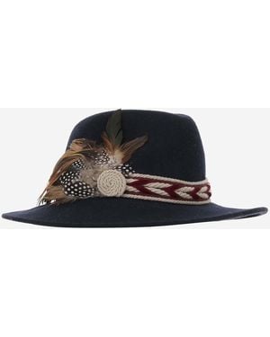 ALEXIA ALVAREZ DE TOLEDO Hat Bluemarine Fedora Wool - Black