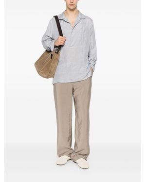 Emporio Armani Pants Modal - White