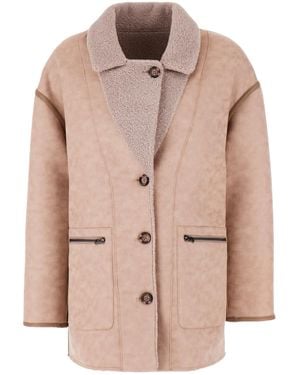 Urbancode Dove Eco Shearling Reversible Jacket - Pink