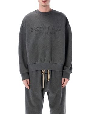 Fear Of God Essentials Embossed Crewneck - Grey
