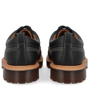 Dr. Martens Moccasins Lowell Moc Toe Leather Lace-Up Shoes - Black