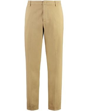 Dondup James Cotton Pants Lyocell - Natural
